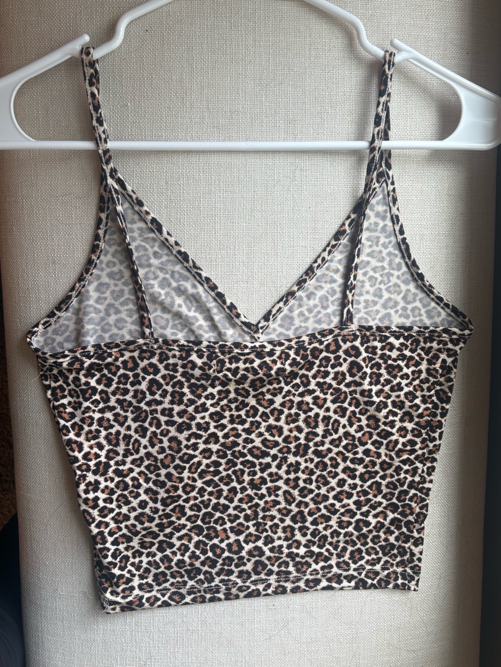 Urban Outfitters SET OF 2 Black Cropped Corset Tank & Leopard Print Crop Tank - Picture 3 of 7